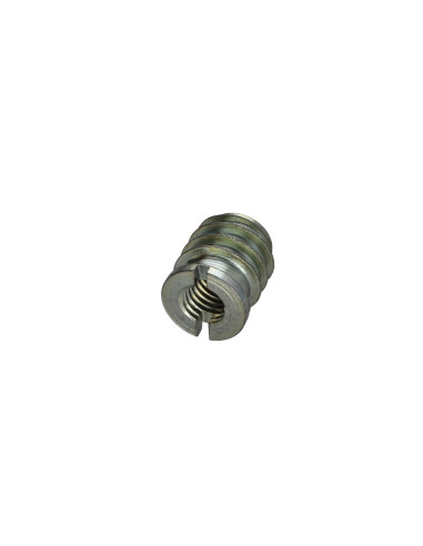 1 x Insert fileté bois fendu Acier zingué M8 14X17