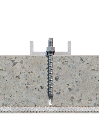 1 x Vis béton Double Filetage TORX T8 10X140...