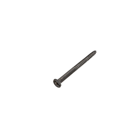 1 x Vis bois Tête fraisée Fendue Percée et taraudée 6X80 Acier brut
