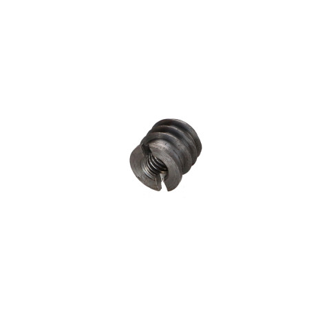 1 x Insert fileté bois fendu Acier brut M6 12X10