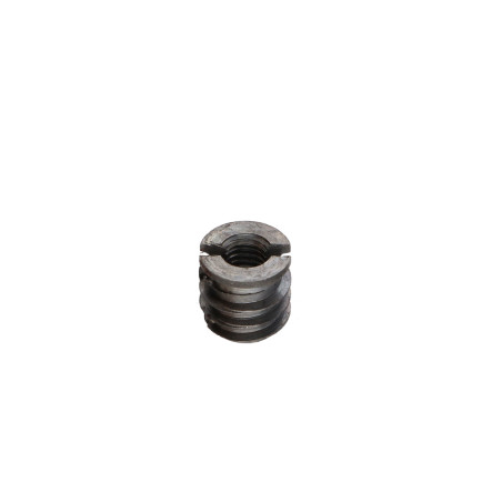 1 x Insert fileté bois fendu Acier brut M6 12X10