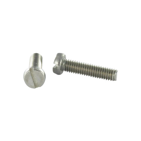 1 x Vis métaux Inox A2 Tête cylindrique TC Fendue M5X12