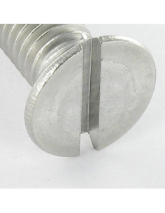 Vis métaux Inox A2 Tête fraisée Fendue M3X16 microvis 2