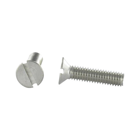 1 x Vis métaux Inox A2 Tête fraisée Fendue M1X2 microvis