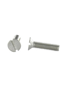 Vis métaux Inox A2 Tête fraisée Fendue M1X4 microvis