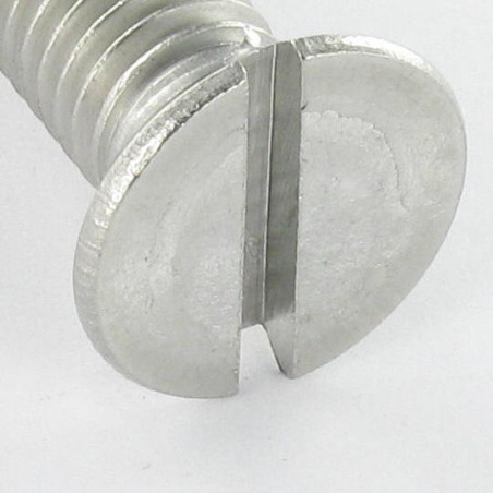 1 x Vis métaux Inox A2 Tête fraisée Fendue M1.4X12 microvis