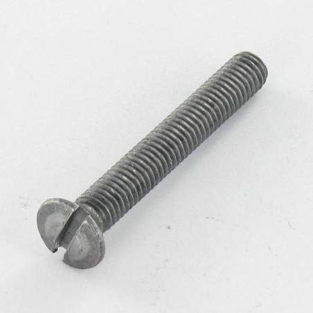 1 x Vis métaux Tête fraisée bombée TFB Fendue M4X55 Diamètre de tête: 7.5 BO Acier brut