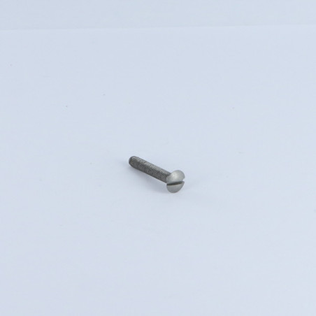 1 x Vis métaux Tête fraisée bombée TFB Fendue M3X12 Acier brut microvis