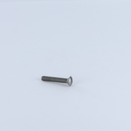 1 x Vis métaux Tête fraisée bombée TFB Fendue M2.5X12 Acier brut microvis