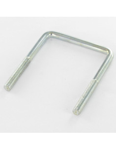 Etrier Fond droit ou plat 67X72X67 M6/32 Acier zingué +2...