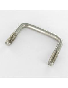 Etrier Fond droit ou plat 50X65X50 M10/25/25 Inox