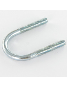 Etrier Fond rond 50X28X50 M6/30/30 Acier zingué