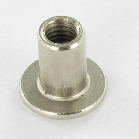 1 x Combifix Tête plate 15/8X12 M6 Clé de 4 HC4 Acier nickelé