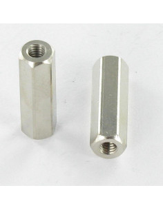 Entretoise Laiton nickelé Hexagonal 5X17 M3