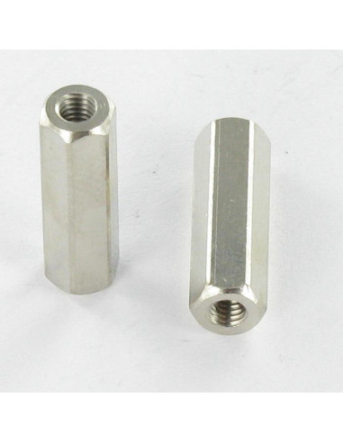 1 x Entretoise Laiton nickelé Hexagonal 5X17 M3