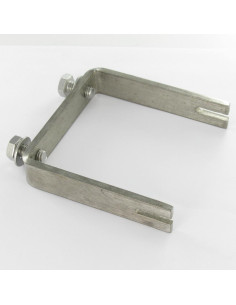 Etrier Fond droit ou plat 90X90X902 Avec ENCOCHE Inox