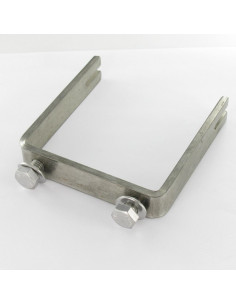 Etrier Fond droit ou plat 90X90X902 Avec ENCOCHE Inox 2