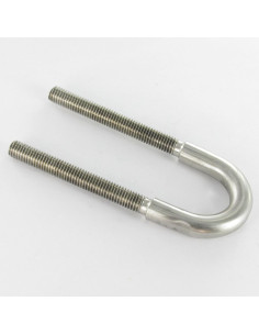 Etrier Fond rond 105X25X105 M8/65/65 Inox 316L