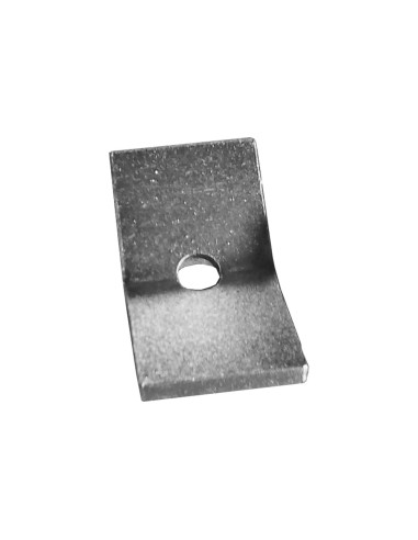 1 x PLAQUETTE Acier zingué 66X35 Percé 10