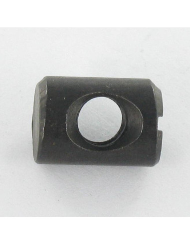 1 x Plot fendu 10X14 M6 CENTRE Acier zingué noir