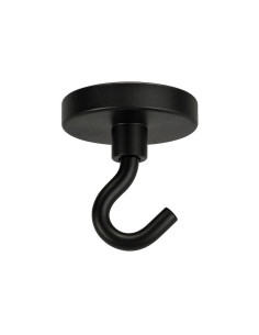 Crochet magnétique Diamètre 42 Acier zingué noir 2