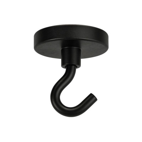 1 x Crochet magnétique Diamètre 42 Acier zingué noir