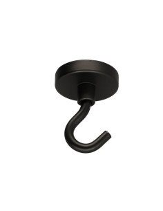 Crochet magnétique Diamètre 32 Acier zingué noir 2