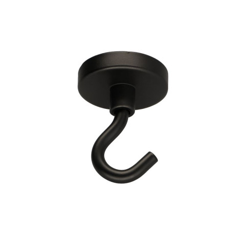 1 x Crochet magnétique Diamètre 32 Acier zingué noir