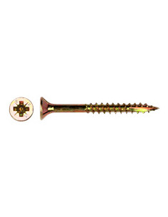 Vis bois TEKOR Tête fraisée Pozi N°2 4.5X50 Filetée sur...