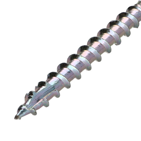 1 x Vis charpente TEKOR Tête hexagonale TH Pointe antifendage type 17 8X300 Filetée sur 80 TORX T40 zingué cr3 96 hbs