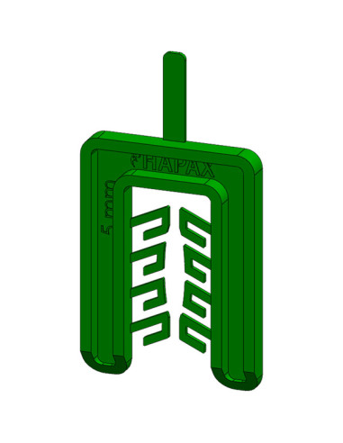 1 x CALE Fourchette 55X40 Epaisseur 5 Vert