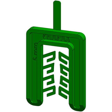 1 x CALE Fourchette 55X40 Epaisseur 5 Vert