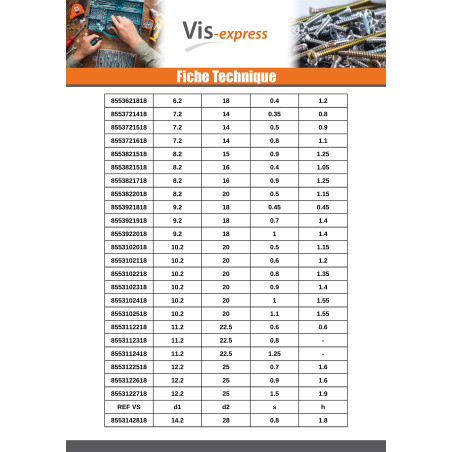 1 x Rondelle Conique RESSORT Inox 11.2X22X0.8