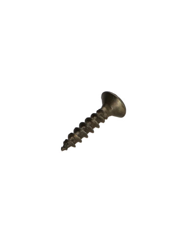 1 x VBA3 Tête fraisée Pozi 4X20 acier bronze