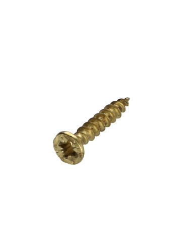 1 x VBA3 Tête fraisée Pozi 4X25 Acier laitonne