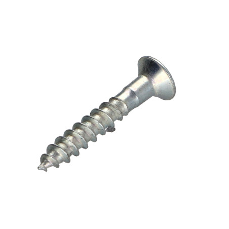 1 x Vis bois Tête fraisée Pozi N°2 4X45 Acier zingué