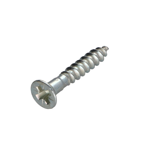 1 x Vis bois Tête fraisée Pozi N°2 4X50 Acier zingué