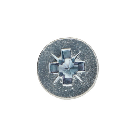 1 x Vis bois Tête fraisée Pozi N°2 3.5X22 Acier zingué