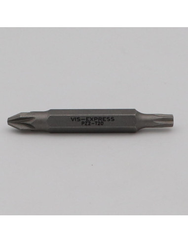1 x Embout Double TORX T15 + TORX T20 Longueur 50
