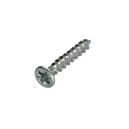 1 x VBA Vis bois agglo Premium Tête fraisée Pozi N°1 3X15 Acier zingué microvis