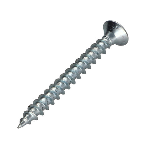 1 x VBA Vis bois agglo Premium Tête fraisée Pozi N°2 5X50 Acier zingué