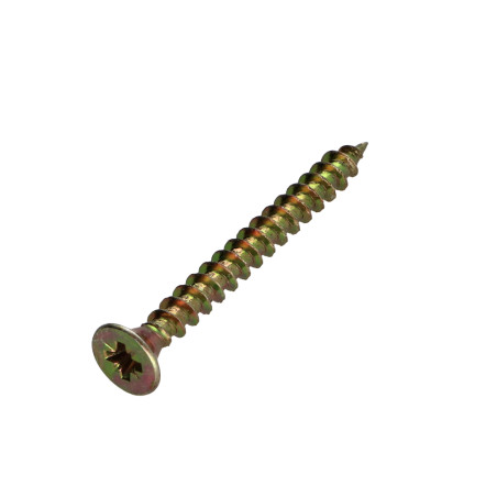 1 x VBA Vis bois agglo Premium Tête fraisée Pozi N°2 4.5X45 Bichromaté