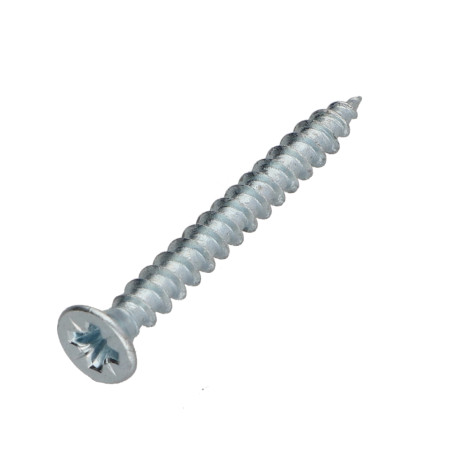 1 x VBA Vis bois agglo Premium Tête fraisée Pozi N°2 5X40 Acier zingué