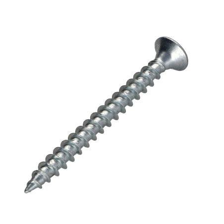 1 x VBA Vis bois agglo Premium Tête fraisée Pozi N°2 4X60 Acier zingué