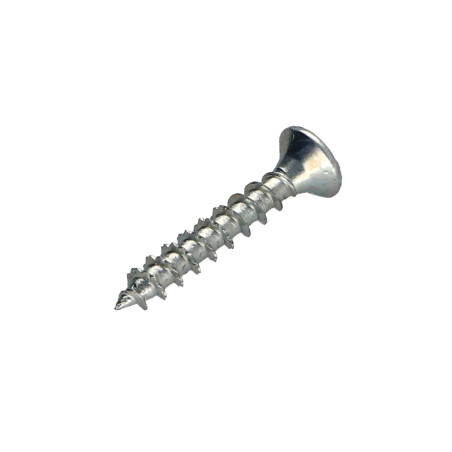 1 x VBA Vis bois agglo Premium Tête fraisée Pozi N°2 4X25 Acier zingué