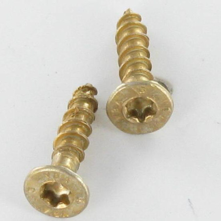 1 x VBA3 Tête fraisée Cranté 6X220 Filetée sur 84 TORX T30 Bichromaté