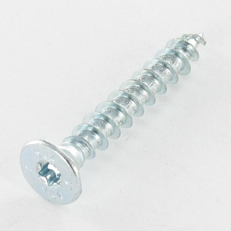 1 x VBA3 Tête fraisée Cranté 8X220 Filetée sur 124 TORX T40 Acier zingué