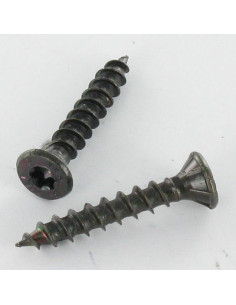 VBA3 Tête fraisée Cranté 4X35 TORX T20 Acier zingué noir