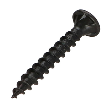 1 x VBA3 Tête fraisée Cranté 4X25 TORX T20 Acier zingué noir