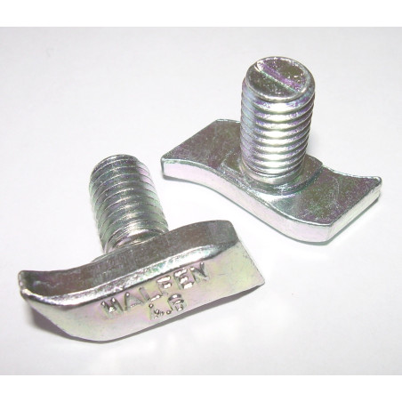 1 x Vis métaux Tête marteau M8/15 22.5 Acier zingué